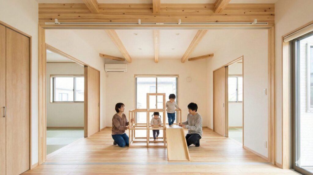 子供の成長に合わせた間仕切りの活用