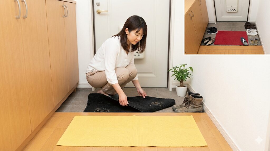 玄関の風水でNGな色とマットの選び方